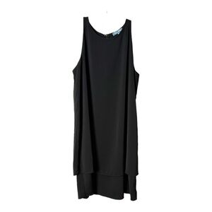 Fleur Bleue Antropolgie Black Sleeveless Short Dress High Neckline Womens 8